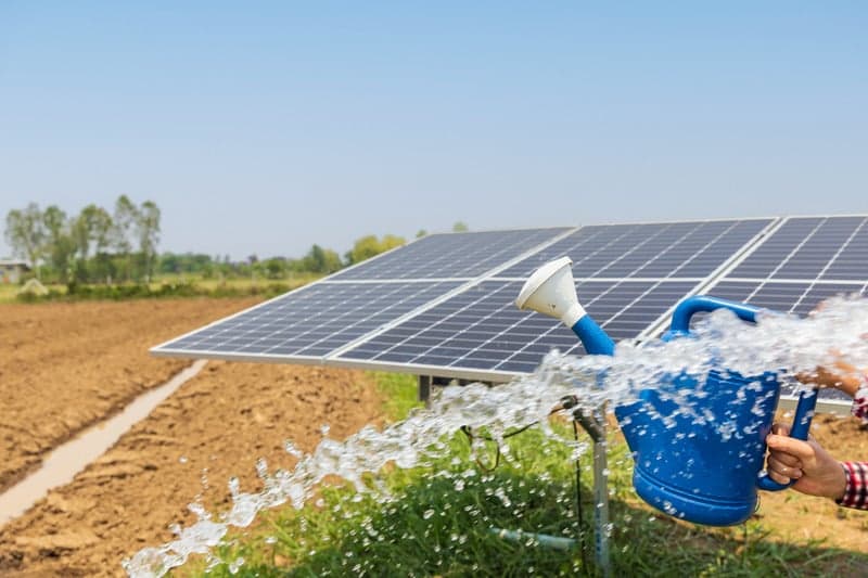 Solar panel field installation